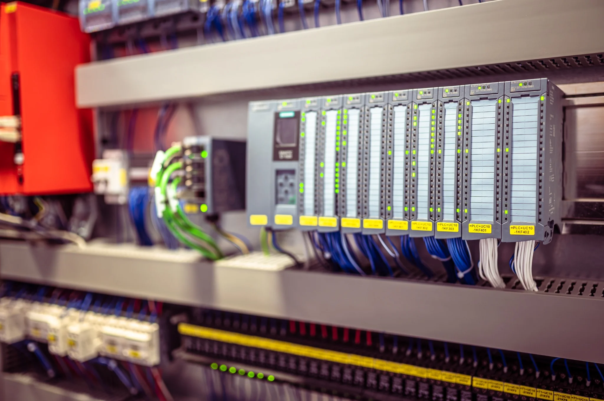 Siemens PLC and industrial automation hardware for control system upgrades
